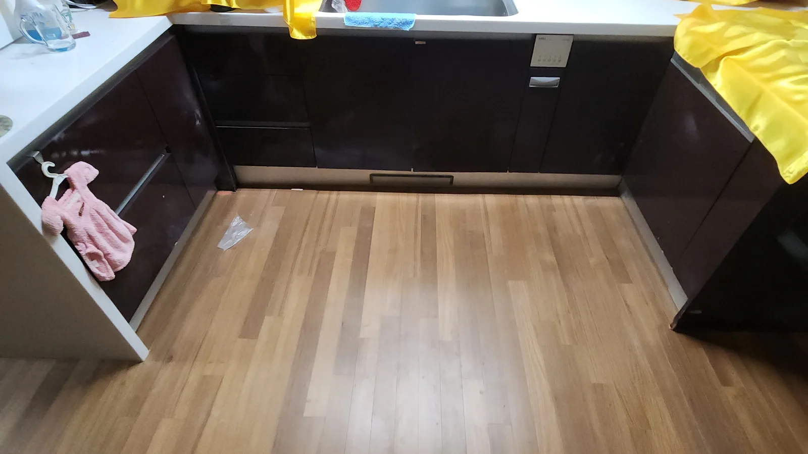 강마루부분교체 주방 시공완료